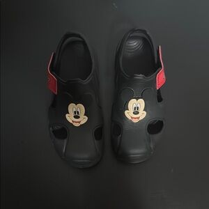 Disney Black and Red Mickey Mouse Kids Sandals